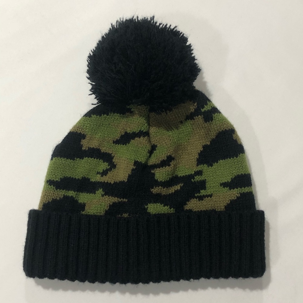 Boys Camo Knit Winter Hat